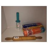 Rolling pin, new stretch rap, partial rolls other
