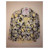 Ladies medium jacket and yellow undershirt