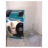 Back massager and tray, basket