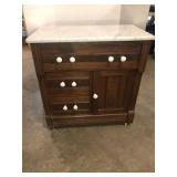 Dry sink marble top
