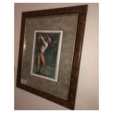Golf picture framed