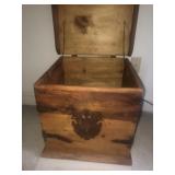Heavy wooden chest