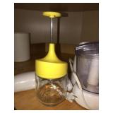 Choppers,can opener,2 tupperware canisters, mixer