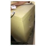 Wooden shelf and 2 drawer file cabinet