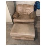 Chair with ottoman