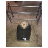Small rack and scales