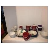 Coffee cups and bowls assorted