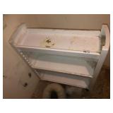 Rollaround plastic shelf