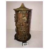 Handcarved German candle with stand