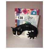 Cat letter holder and 2 spirtual books