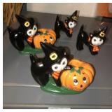 4 Lefton cat decor (2 tealights)