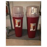 Christmas wrapping paper containers X2