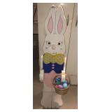 43in tall wooden handmade easter bunny