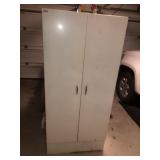 Double door metal pantry cabinet