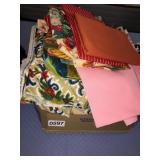 Assorted fabric pieces