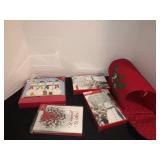 Christmas cards and felt mailbox