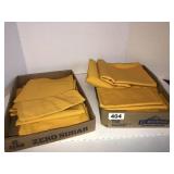 Yellow linen table cloth and napkins