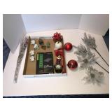 Christmas bulbs and other decor, traps