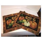 Tapestry place mats and runner