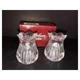 Gorham crystal salt n pepper set 2-3/4in