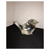 Fenton clear glass bird