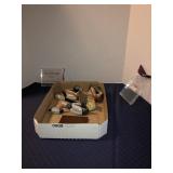 Ducks decor and ring box, 2 see clear blocks