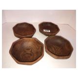 8 octagon wood bowls