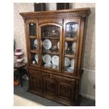Broyhill oak china cabinet *NOT items inside