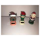 3 solar christmas characters 4in
