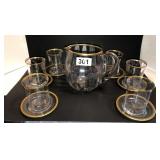 Mid century juice set with coasters