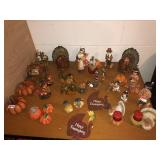 Large assortment of Thanksgiving and fall decor