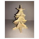 6in starfish glittery tree