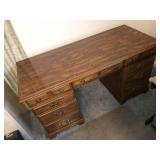 Desk 23x30x52 with heavy glass protector for top