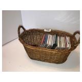 Basket with CDs