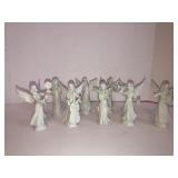 Dresden white porcelain dancing/singing angels