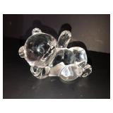 Fenton crystal reclining bear