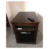 Electric heater rollaway with remote