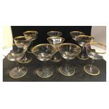 Set of 10 stemware 5in