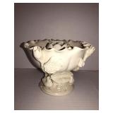 Chinese de blanc lotus bowl with flower frog