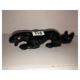 13in Black panther and 3in baby figurine