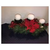 LED light candle pillar centerpiece