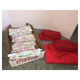 Linen napkins and tablecloths