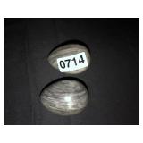 2 alabaster eggs