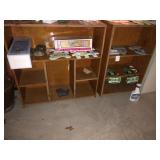 2 wooden shelves *not items on them