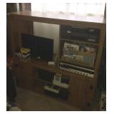 Entertainment center 47in tallx5ft longx17in deep