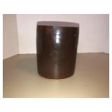 Canning crock 7in tall w/dried flowers