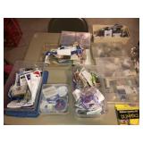 Craft and jewelry making supplies with organizers