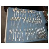 61 pieces of Sterling in case