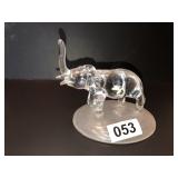 Cristal d' Arques elephant figurine