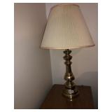 2 brass table lamps 29in tall